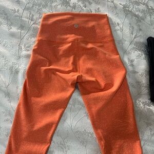 Orange High-Waisted Leggings